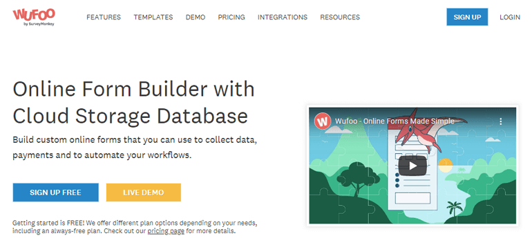 Wufoo Software Like Google Forms