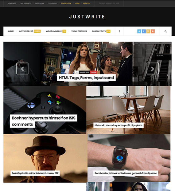 justwrite-wordpress-magazine-theme