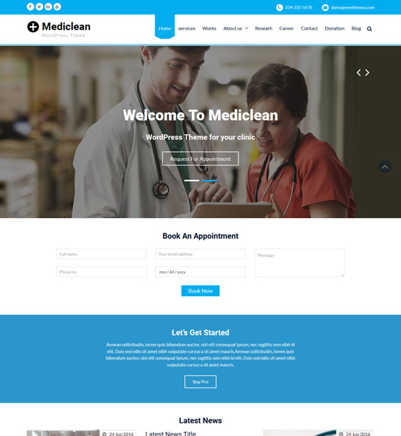 mediclean-wordpress-medical-theme